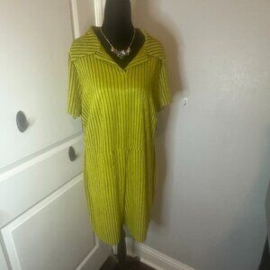 Green Striped Romper